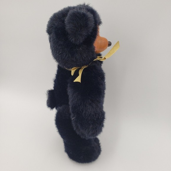 Vtg Robert Raikes Collector Bear Black Jointed LE #490 Applause 1988 No. 170101 - Picture 10 of 13
